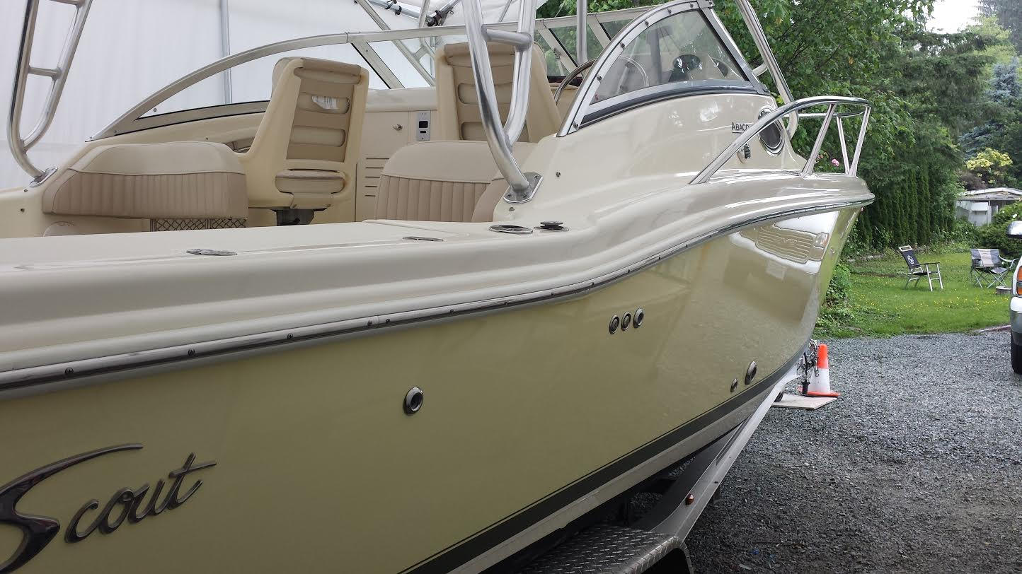Boat repair shop and maintenance service work for a Delta / Ladner BC customer from MRV Marine Services.
